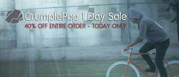 Surprise CrumplePop 1 Day 40% Off Sale