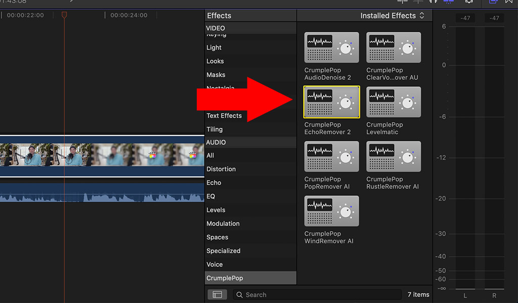 FCPX Effects Browser
