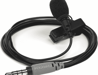 ayex LV-10 Professional Lavalier Microphone with Wind Protection and Clamp  for Universal Use for Interviews, Live Streams, etc.